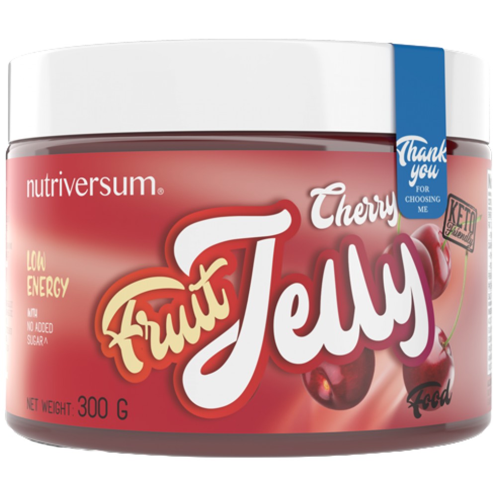 Jelly di frutta ciliegia | Zero zucchero 300 grammi