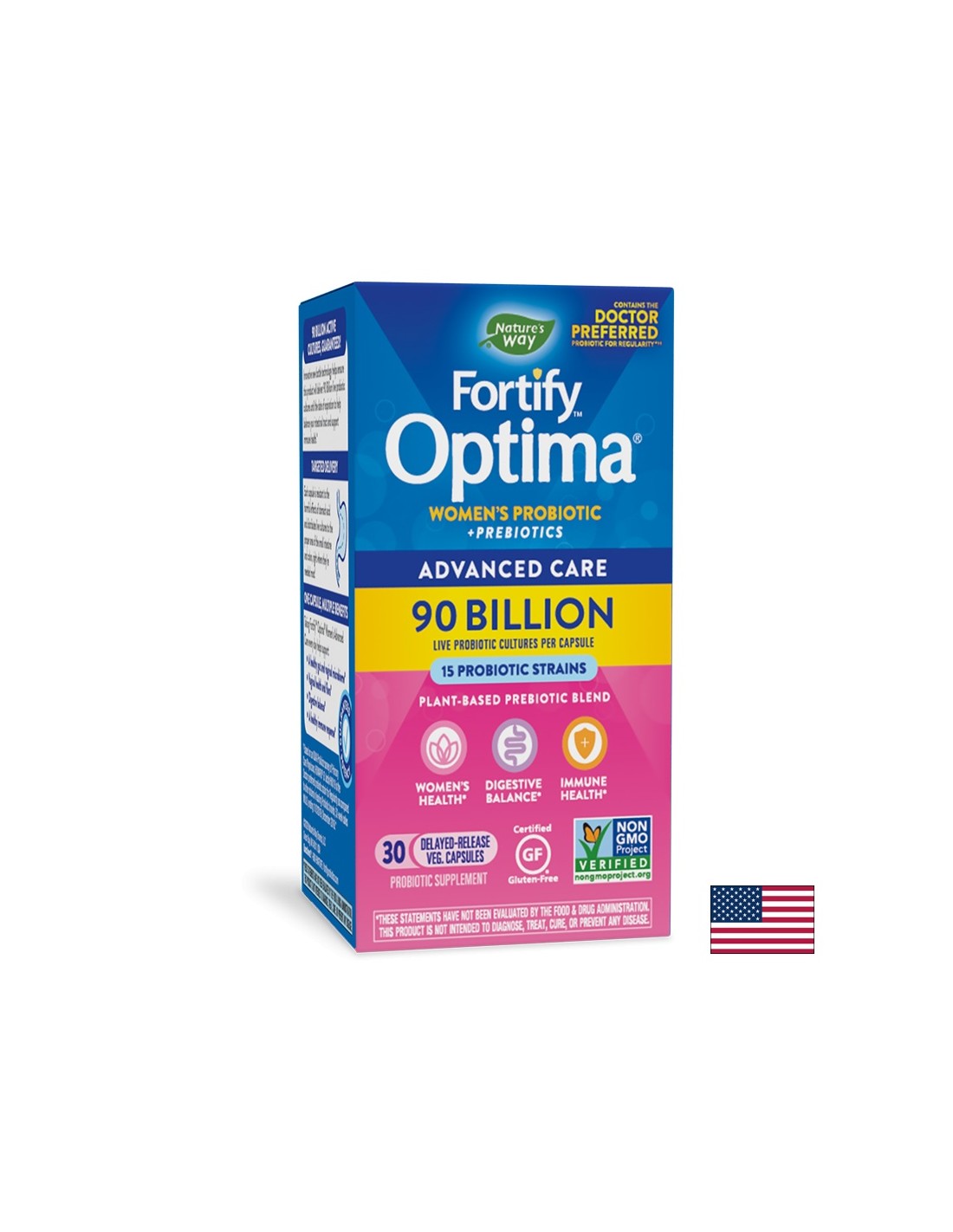 Fortifica i 90 miliardi di probiotici attivi di Optima Women - 30 capsule