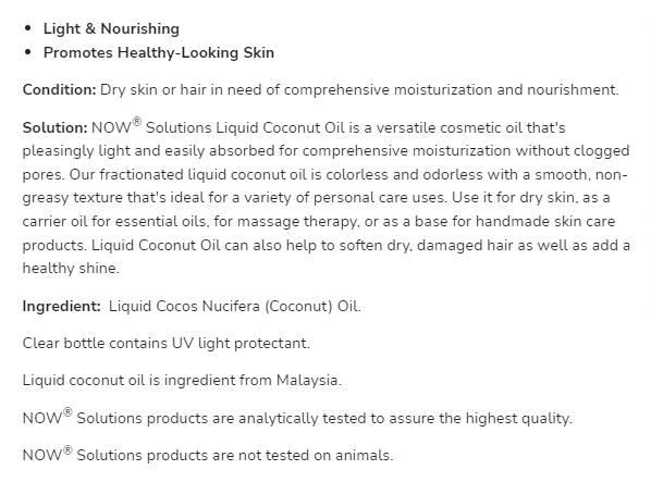 Olio di cocco liquido - 473 ml