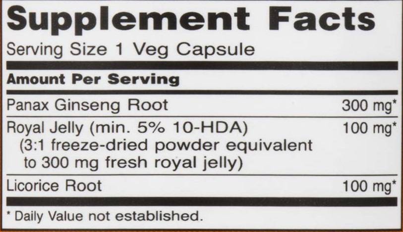 Ginseng & Royal Jelly - 90 Capsules