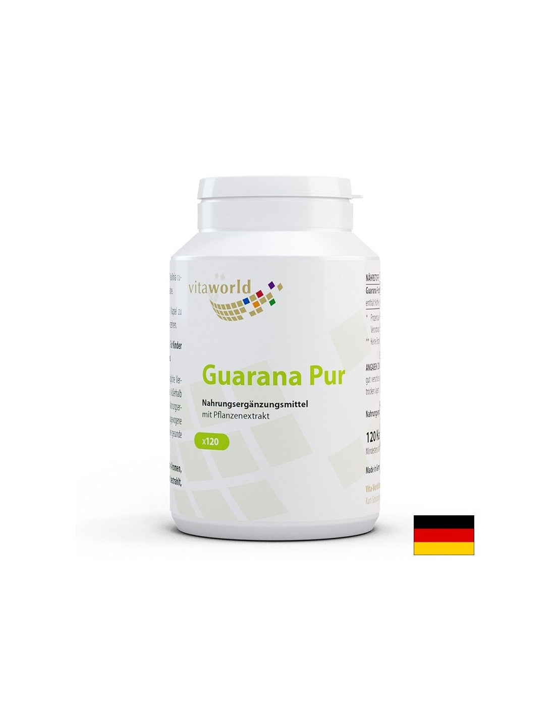 Bruciatura dei grassi e più energia - guarana, 120 capsule