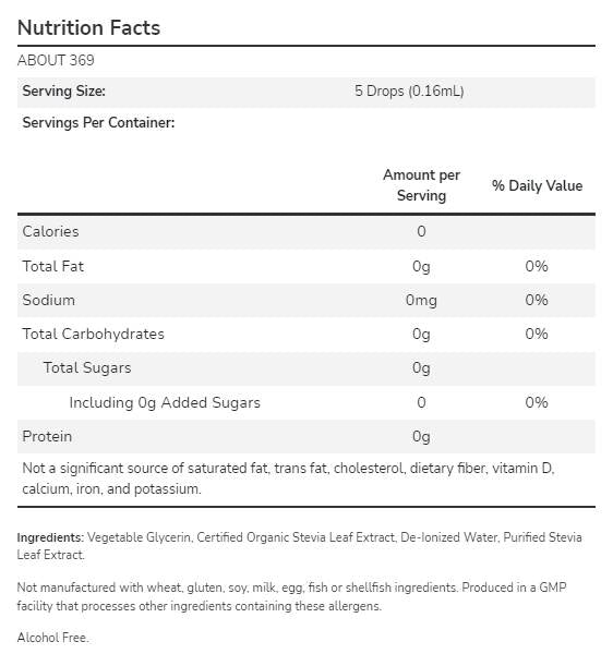 Meglio liquido Stevia® | Glicerite - 237 ml