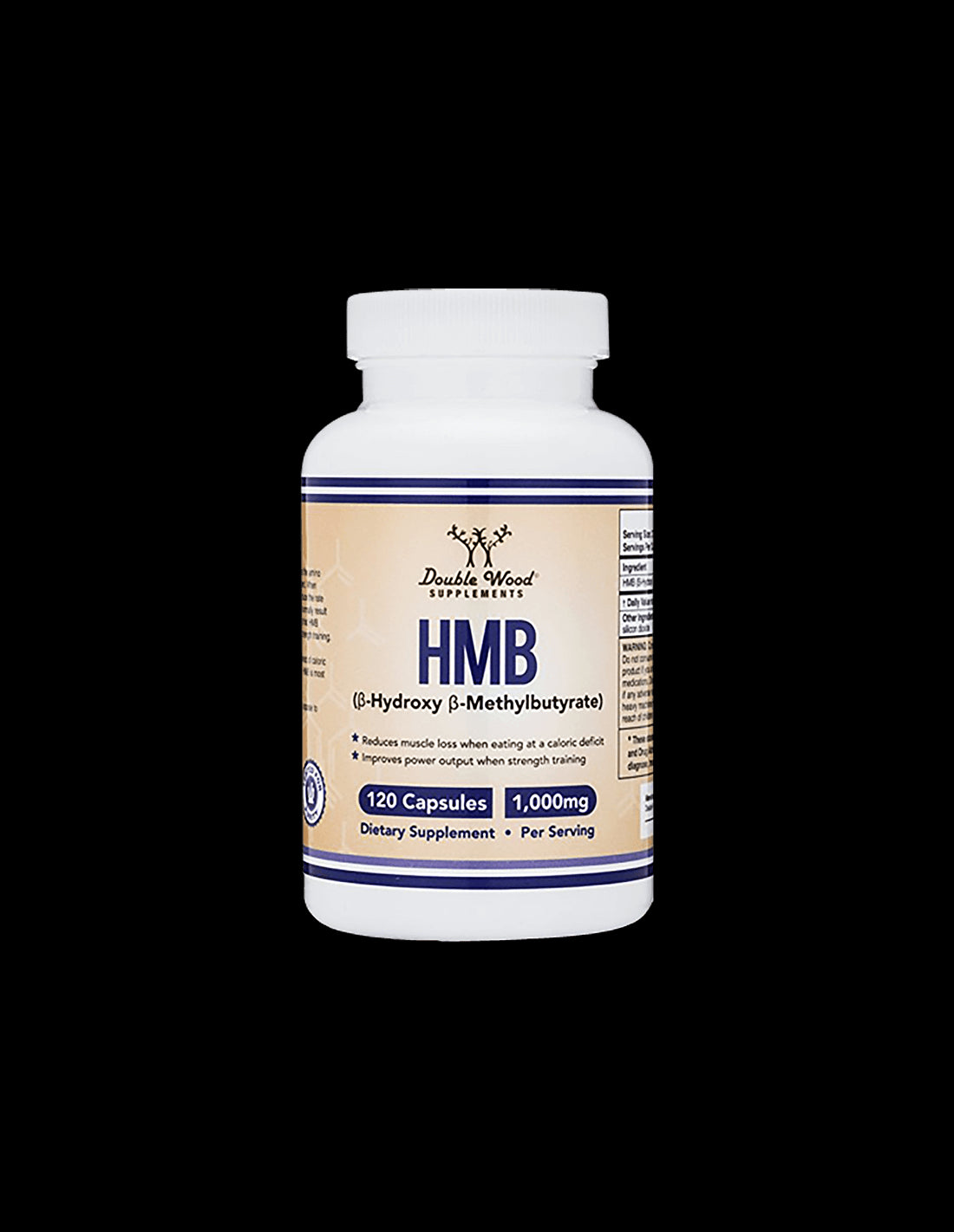 HMB (β – Hydroxy β – Methylbutyrate) / Beta-hydroxy-beta-methylbutyrate, 120 capsules Double Wood - Nutra Best Europe