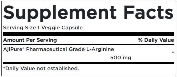 Ajipure L-arginina 500 mg 60 capsule