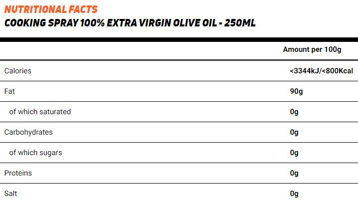 Olio d'oliva/spray da cucina - 250 ml