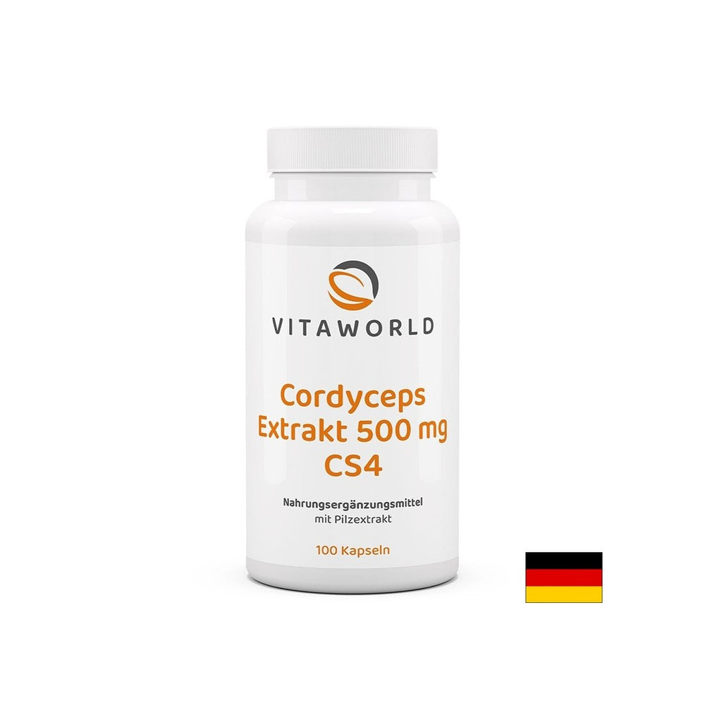 Immunità - Cordyceps Estratto di funghi CS4, 500 mg x 100 capsule