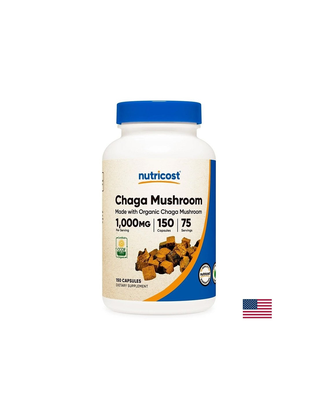 Immunità ed energia - estratto di chaga 500 mg, 150 capsule