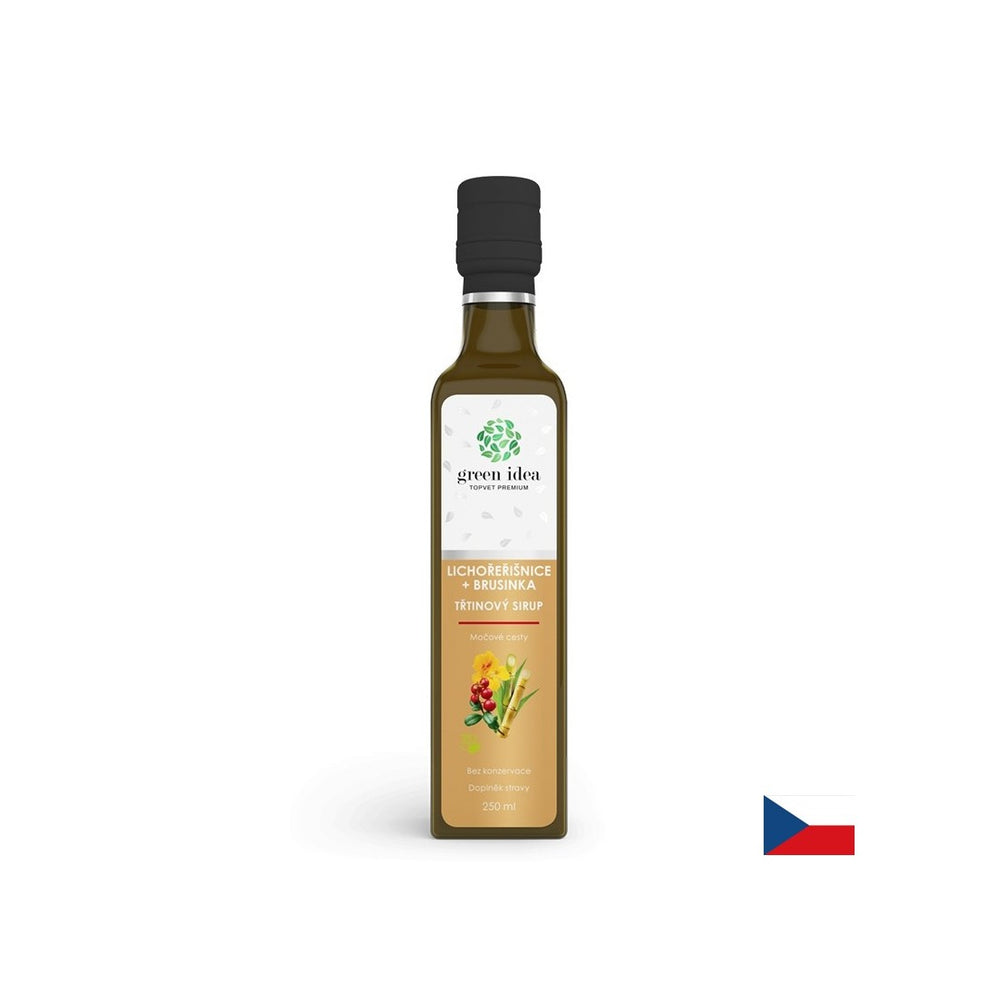 Sciroppo di canna con Lingonberry e mirtillo rosso - salute e immunità urinaria, 250 ml, con dosaggio