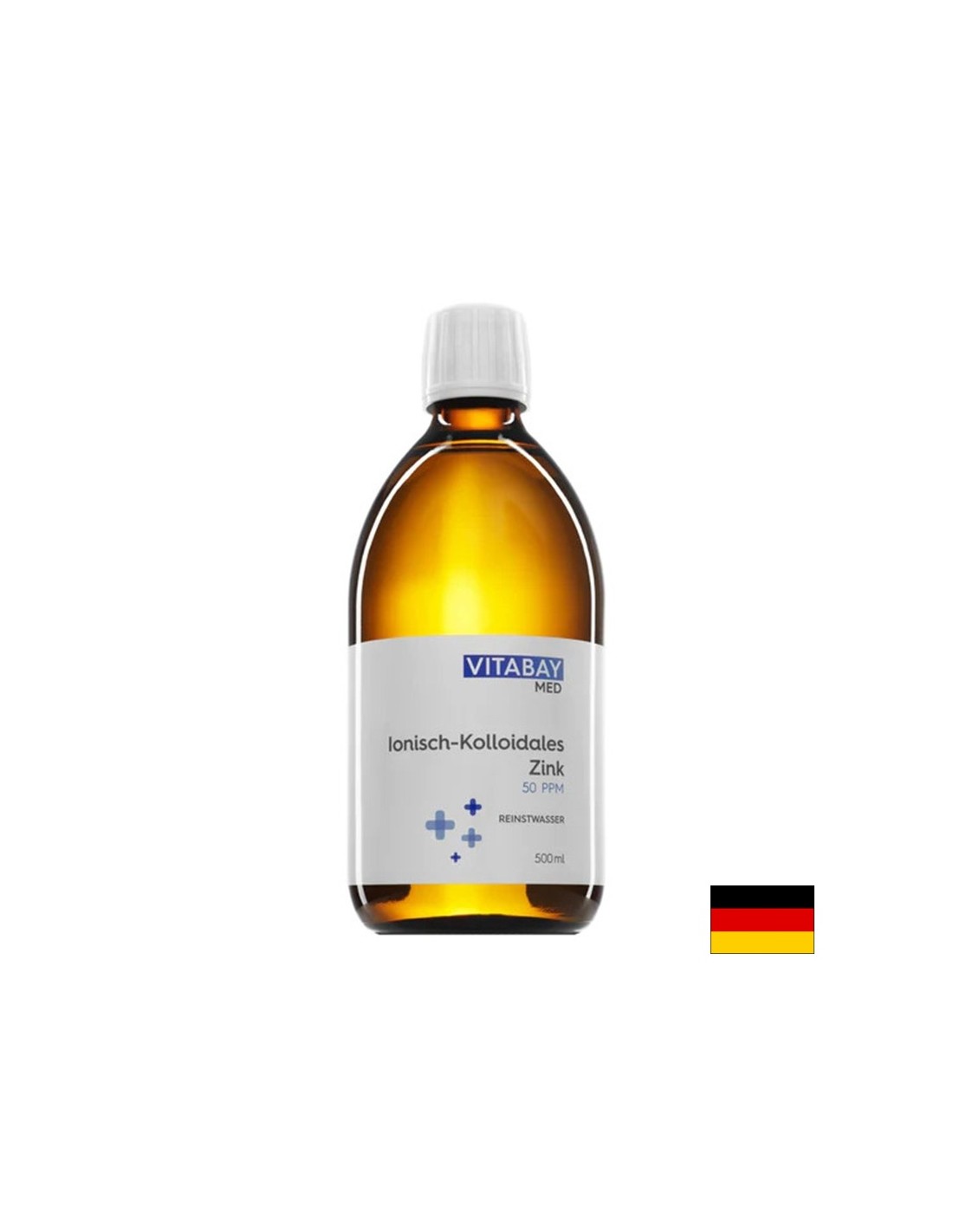 Immunità - zinco colloidale 50 ppm (altamente concentrato), 500 ml