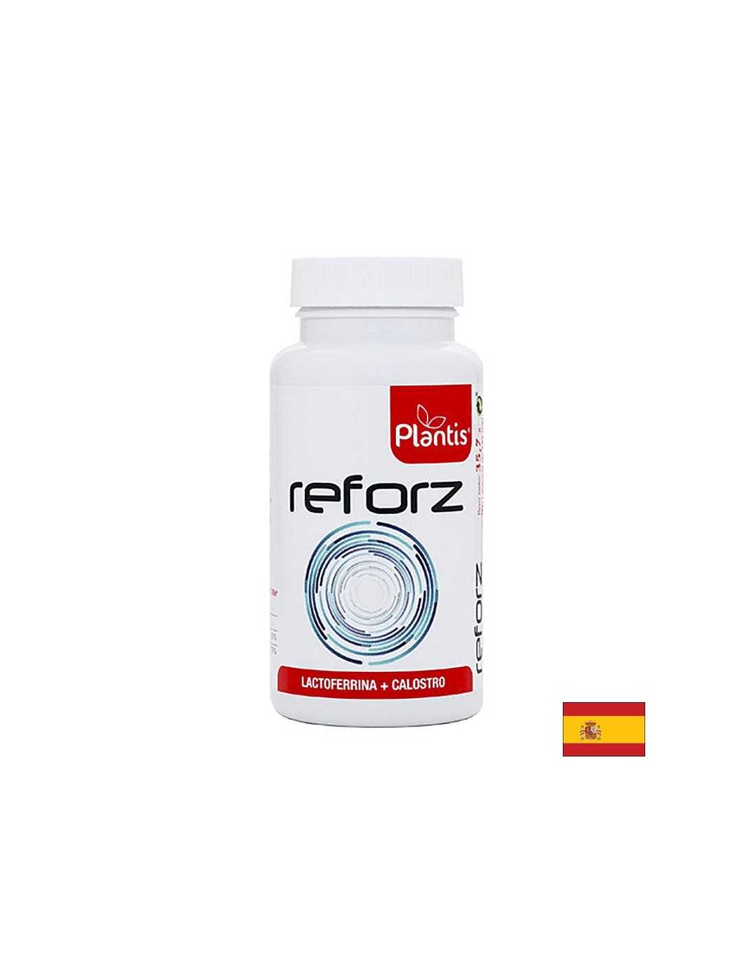 Strong Immunità - Lattoferrina 100 mg, Colostro 250 mg e vitamine C 60 mg e D3 3,75 µg - Reforz Plantis®, 60 capsule