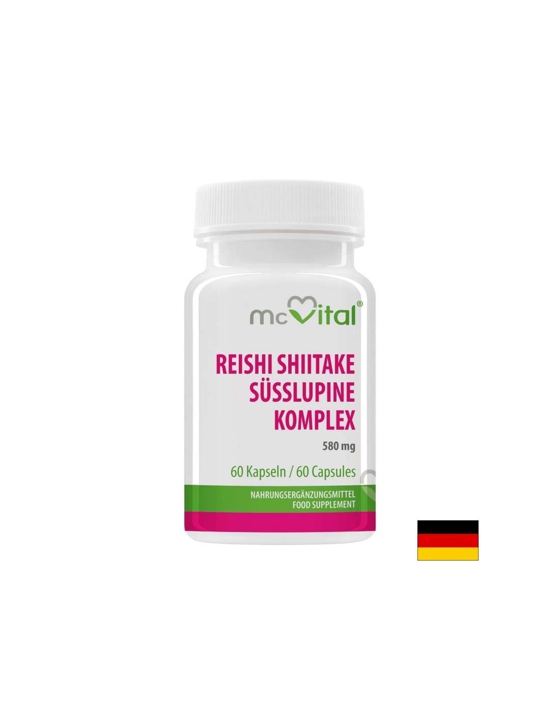Immunità - McVital Reishi, shiitake e dolce lupino, 60 capsule