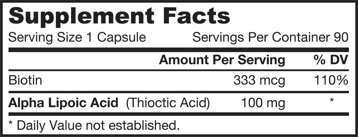 Acido alfa lipoico 100 mg - 90 capsule