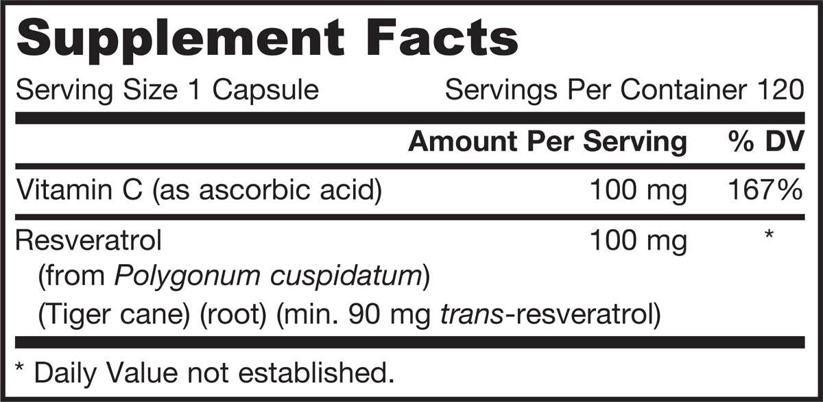 Resveratrolo 100 mg - 120 capsule