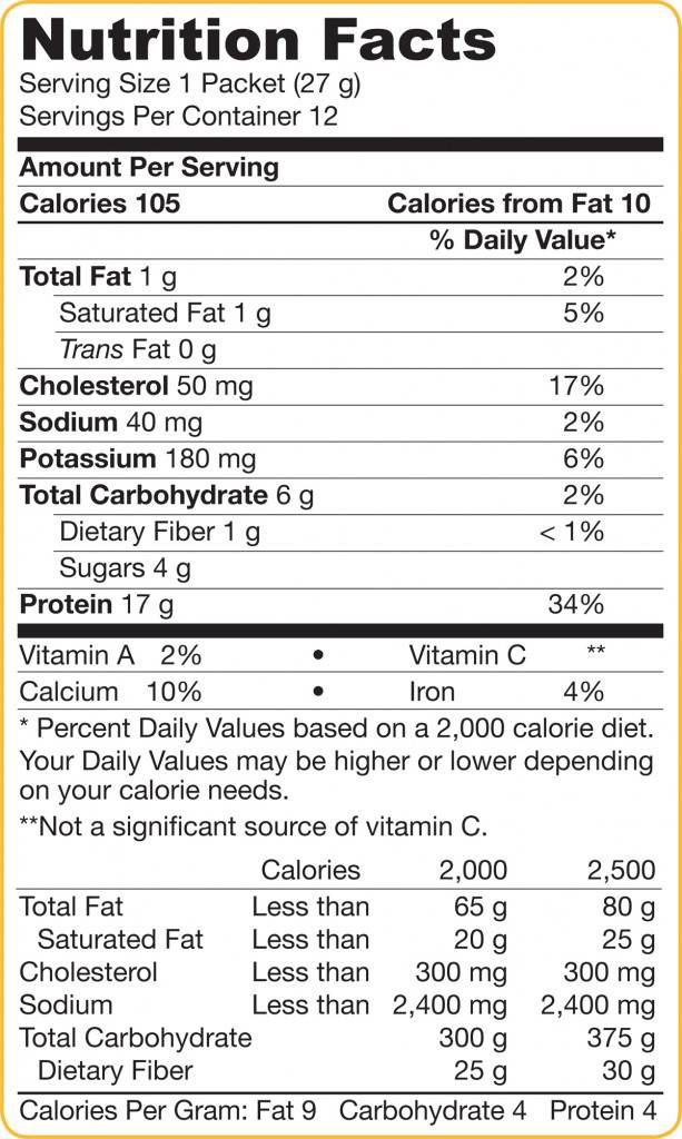 Proteina del siero di latte - Cioccolato 12 x 27 grammi