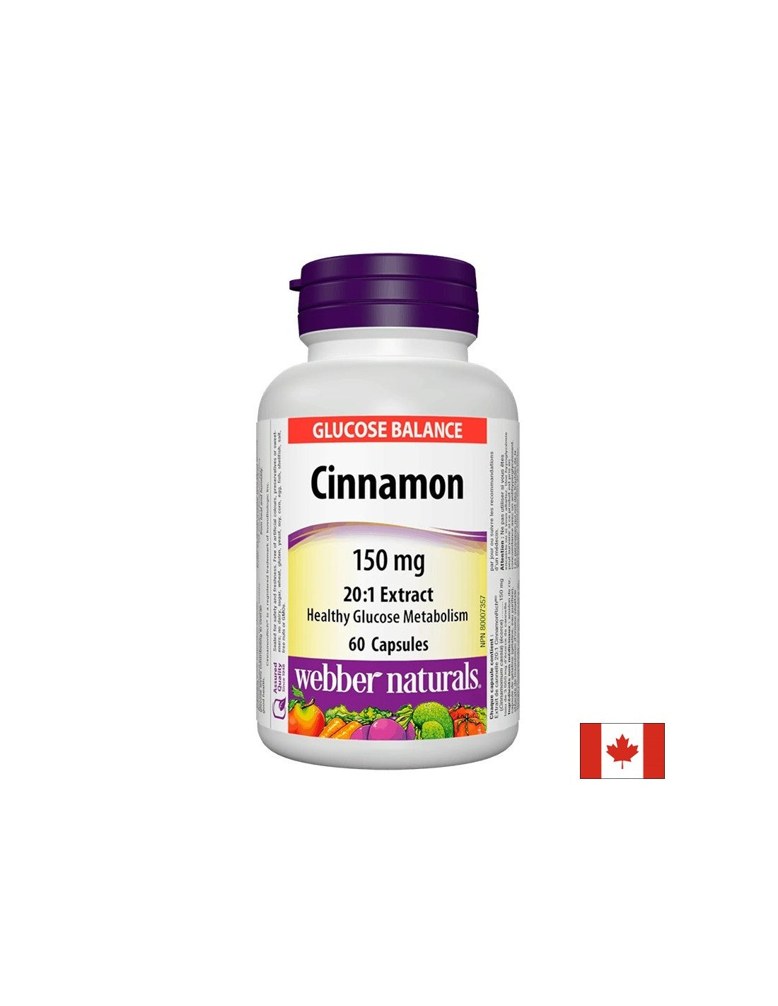 Cannella - Per livelli bilanciati di zucchero nel sangue, 150 mg x 60 capsule