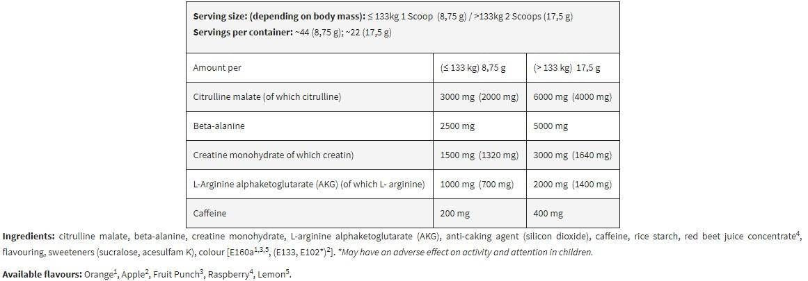 Black Line/Shaaboom Pump - 17,5 grammi