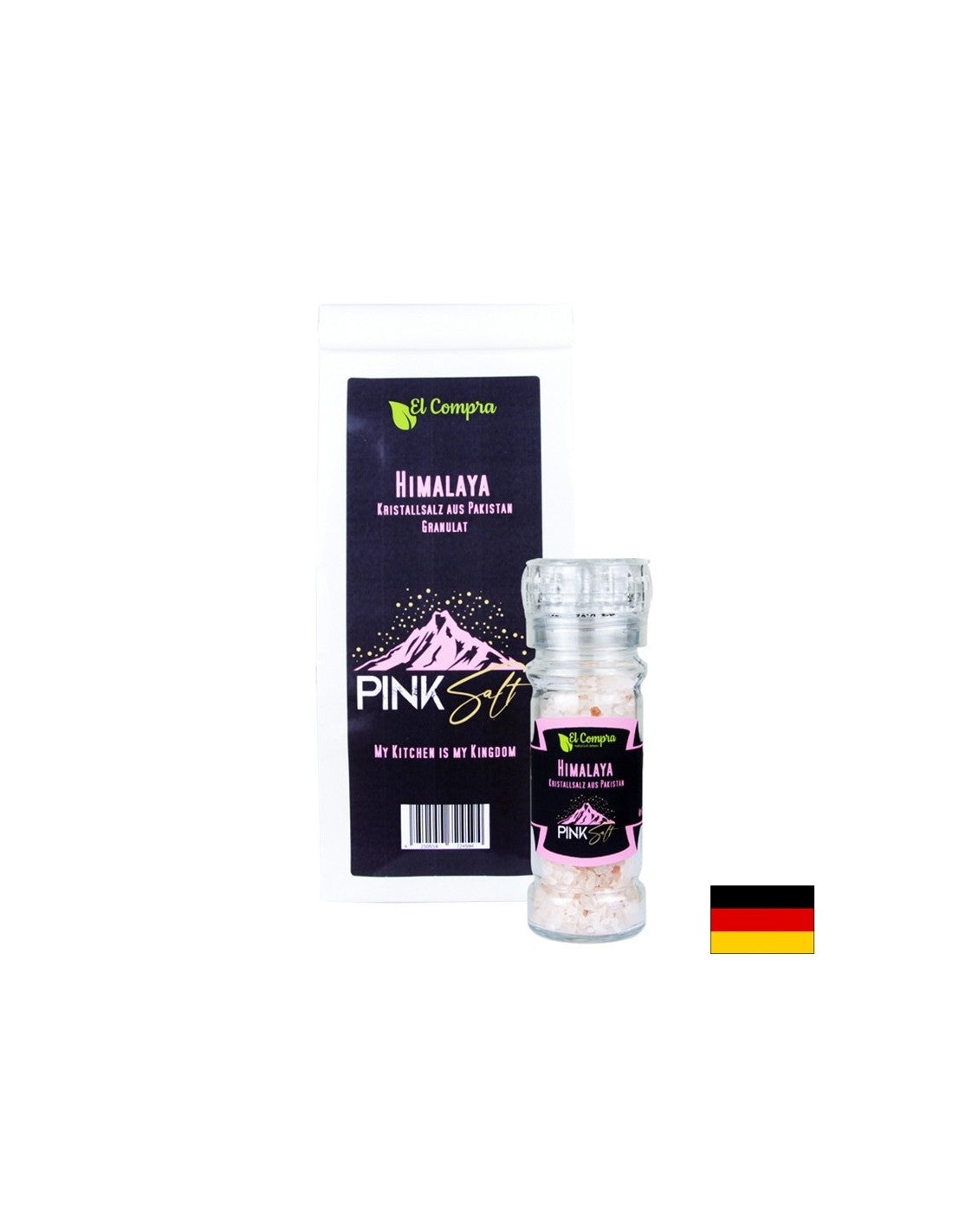 Sale rosa dell'Himalaya, cristalli, 1 kg