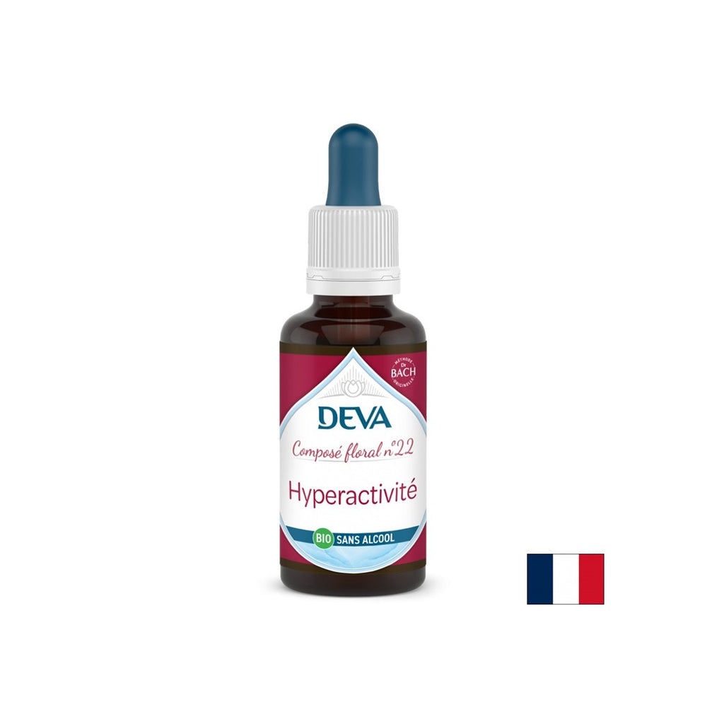 Iperattività, essenze floreali, bach drops n. 22 (senza alcol), 30 ml