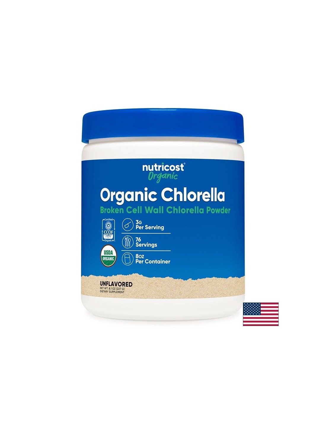 Chlorella - Detox ed energia naturale, 227 g di polvere