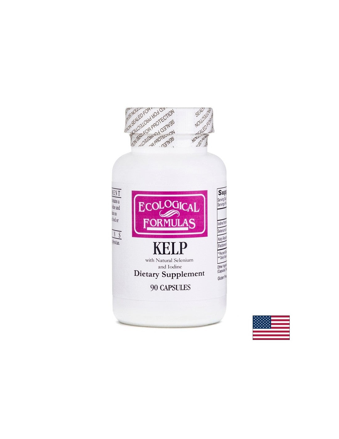 Kelp (alghe marroni, fucus) - ghiandola tiroidea, 90 capsule