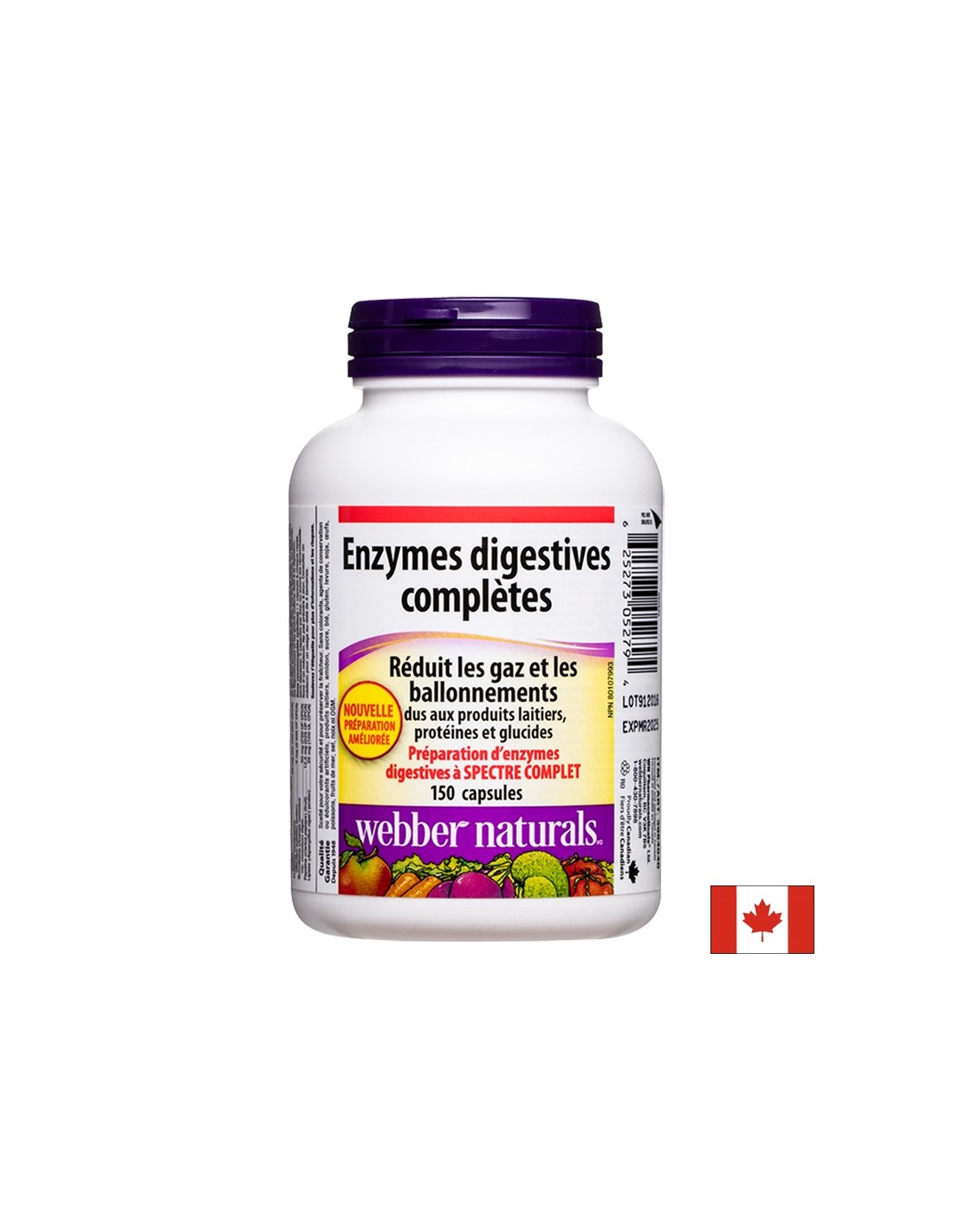 Enzimi digestivi completi digestivo, 150 capsule
