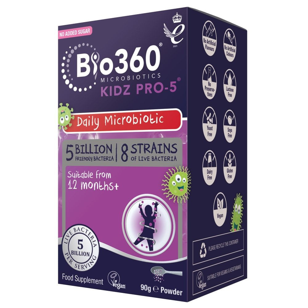 Complesso probiotico per bambini in polvere (Kidz Pro-5) 90 g NaturesAid