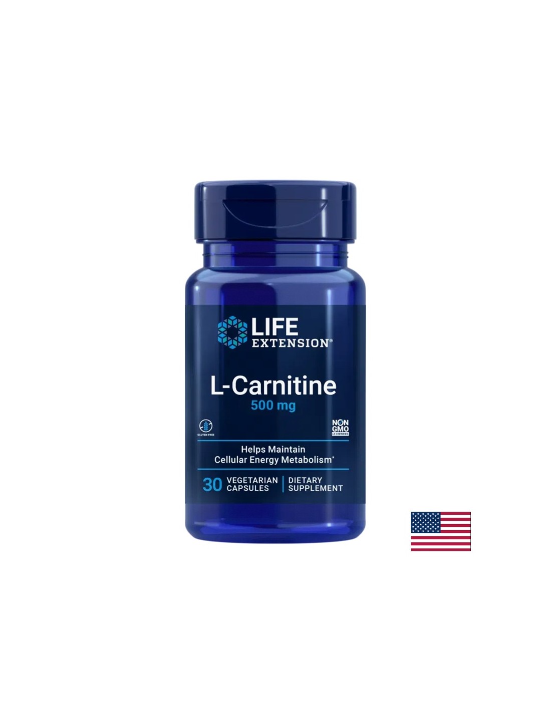 Salute cellulare e sistema nervoso - L -carnitina (tartrato), 500 mg x 30 capsule
