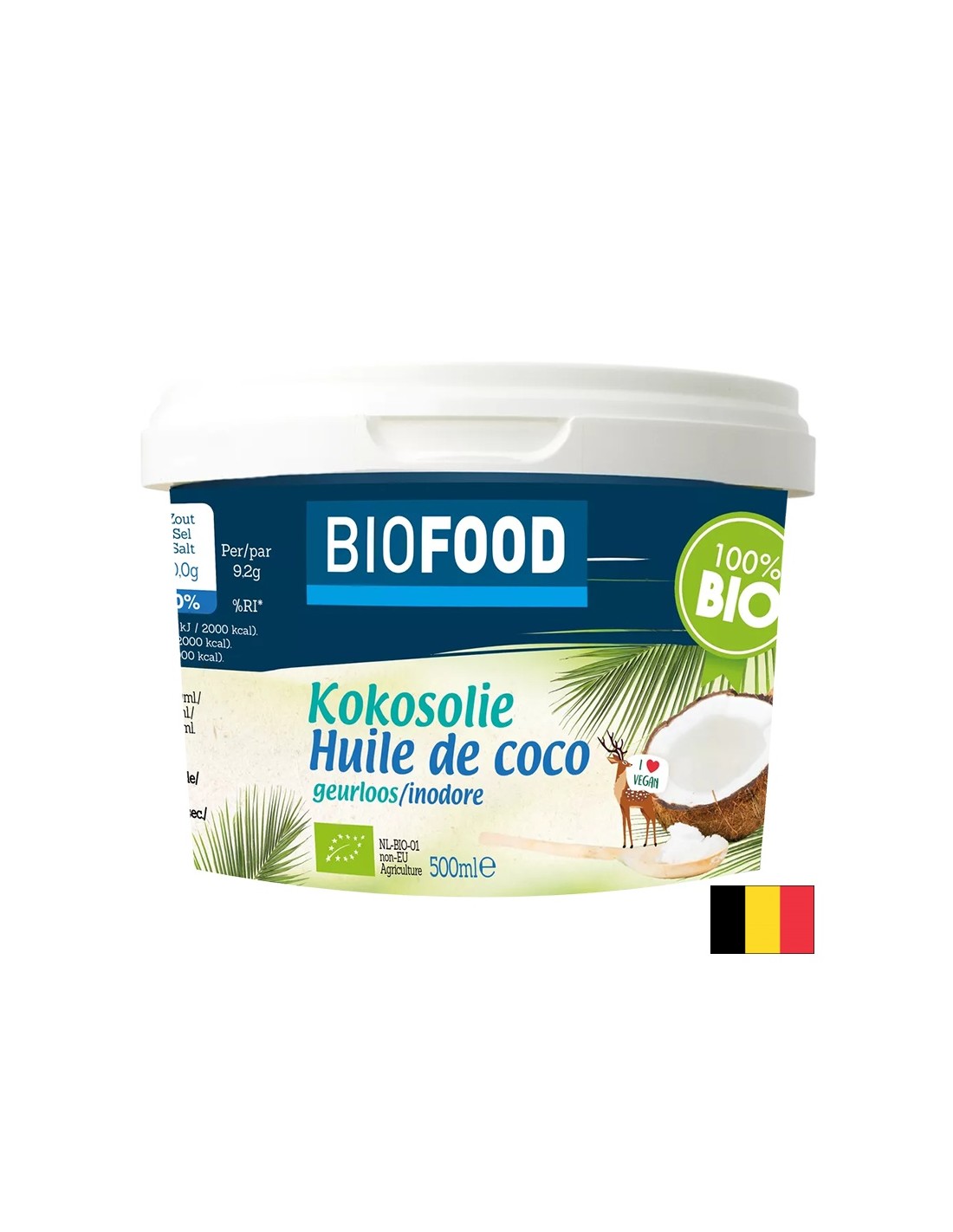 Olio di cocco, bio, 500 ml