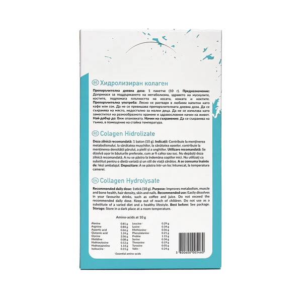 Collagene bovino idrolizzato di tipo 1 e 3 (10.000 mg) - 20 dosi