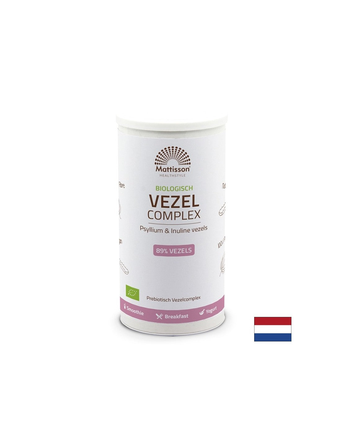 Complesso di fibre organiche (Husk + Inulin), 275 g di polvere