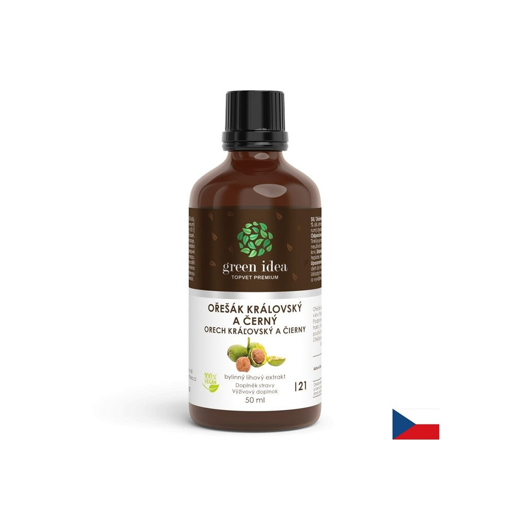 Controllo di zucchero nel sangue e colesterolo - noce, 50 ml di tintura