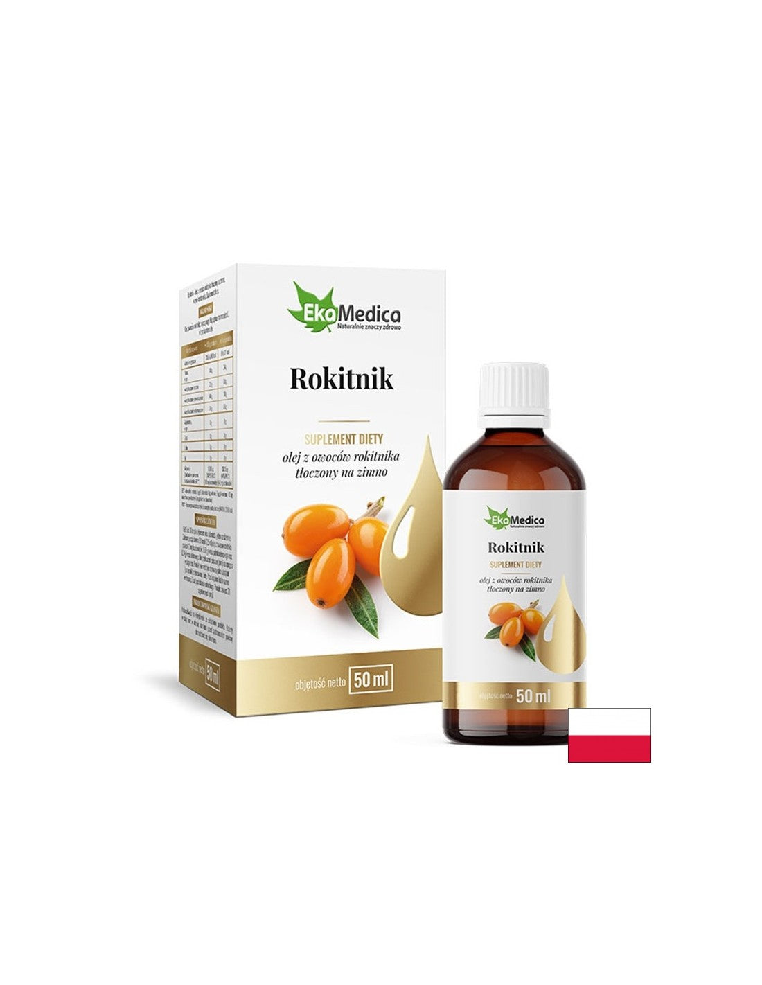 Capelli e pelle - olio di fibbia del mare (fibbia del mare), 50 ml