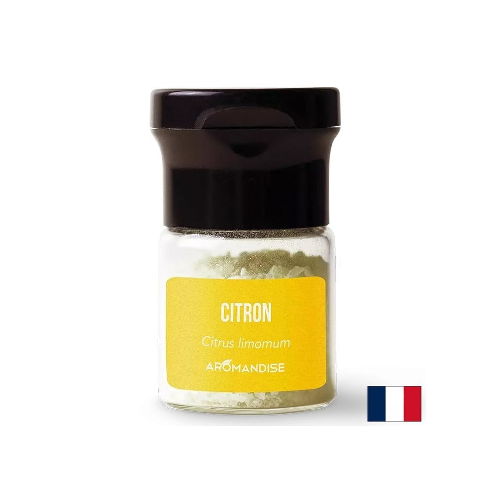 Cristalli di olio essenziale al limone (culinario) - Per piatti aromatizzanti, salse, bevande, 10 g