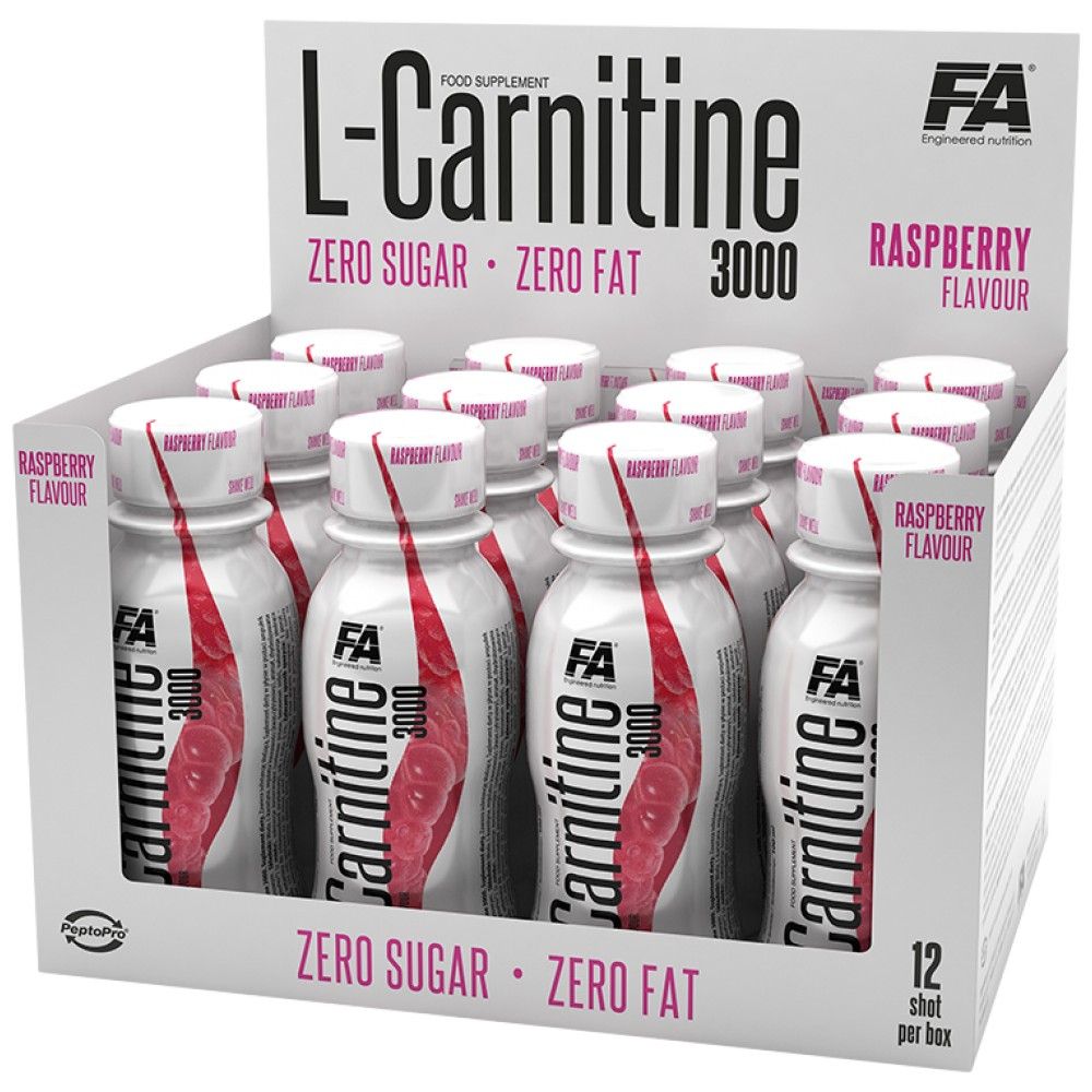 L -carnitina Shot 3000 - 12 x 100 ml