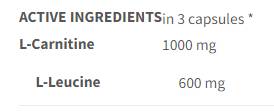 L-carnitina Pro | con leucina - 120 capsule