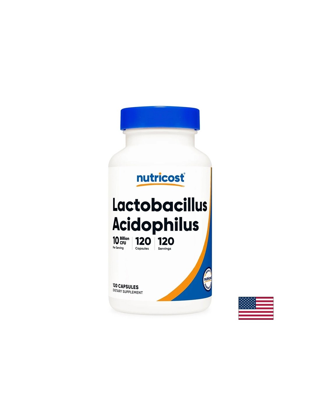 Lactobacillus acidophilus 10 miliardi di probiotici attivi - Equilibrio intestinale e protezione probiotica, 120 capsule