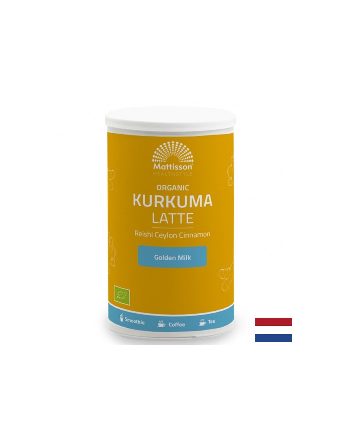 Curcuma latte con reishi e ceylon cannnamon bio, 160 g