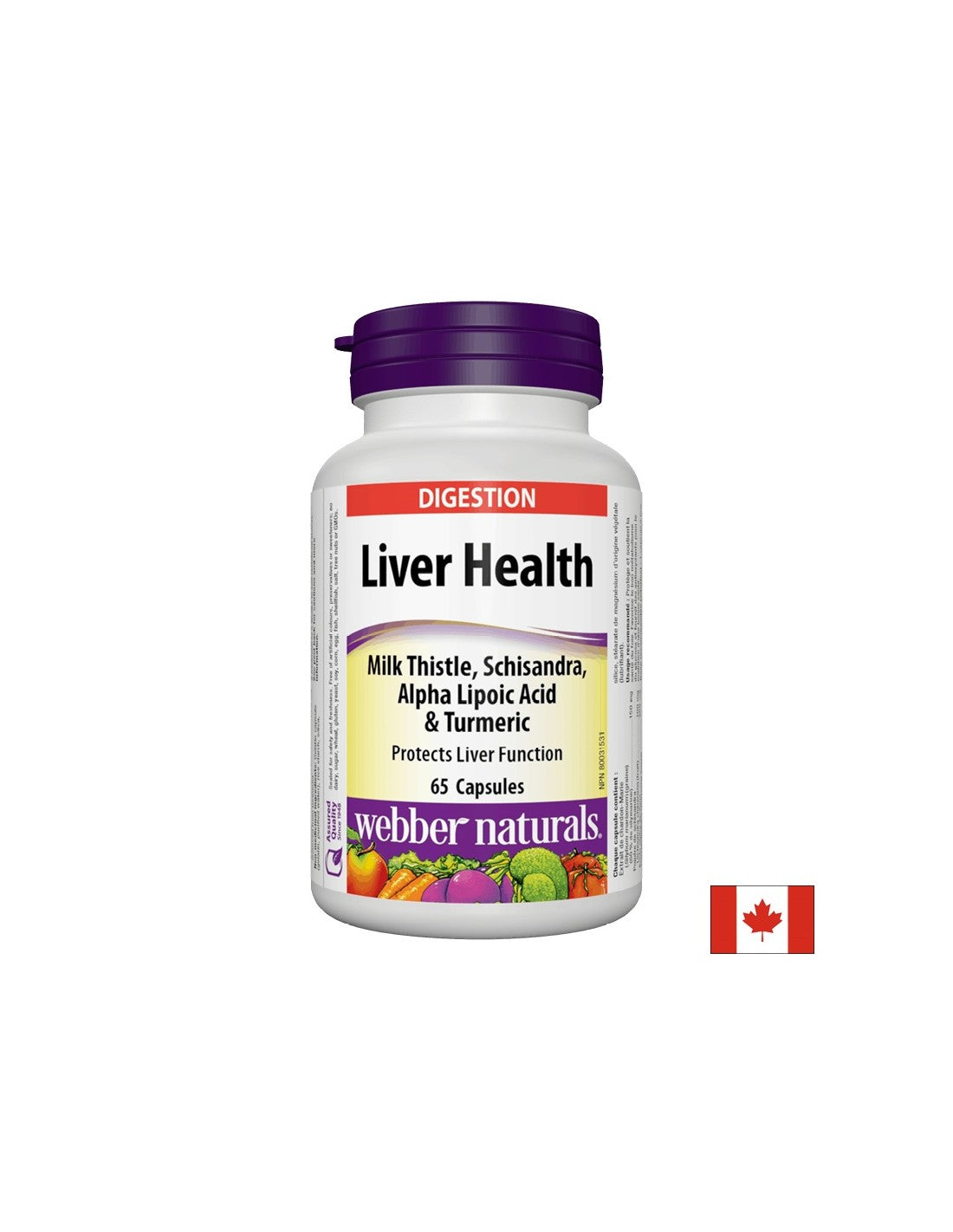 Salute del fegato x 65 capsule <tc>Webber Naturals</tc>