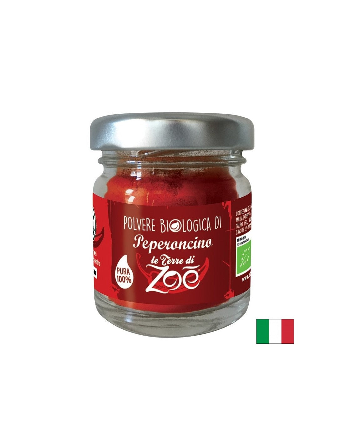 Fiocchi di peperoncino biologico, 100 g