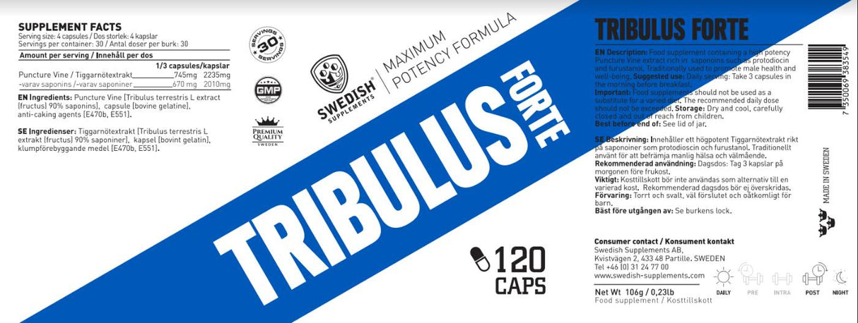 Tribulus Forte - 120 capsule