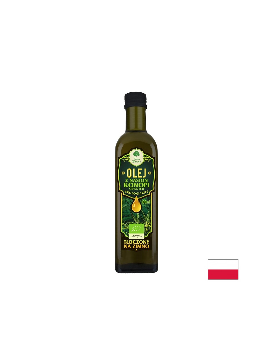Olio di semi di canapa organica, 100 ml