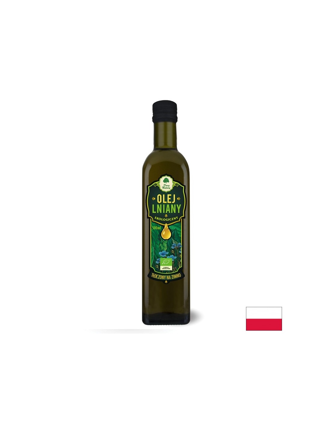 Olio di semi di lino organico, 500 ml