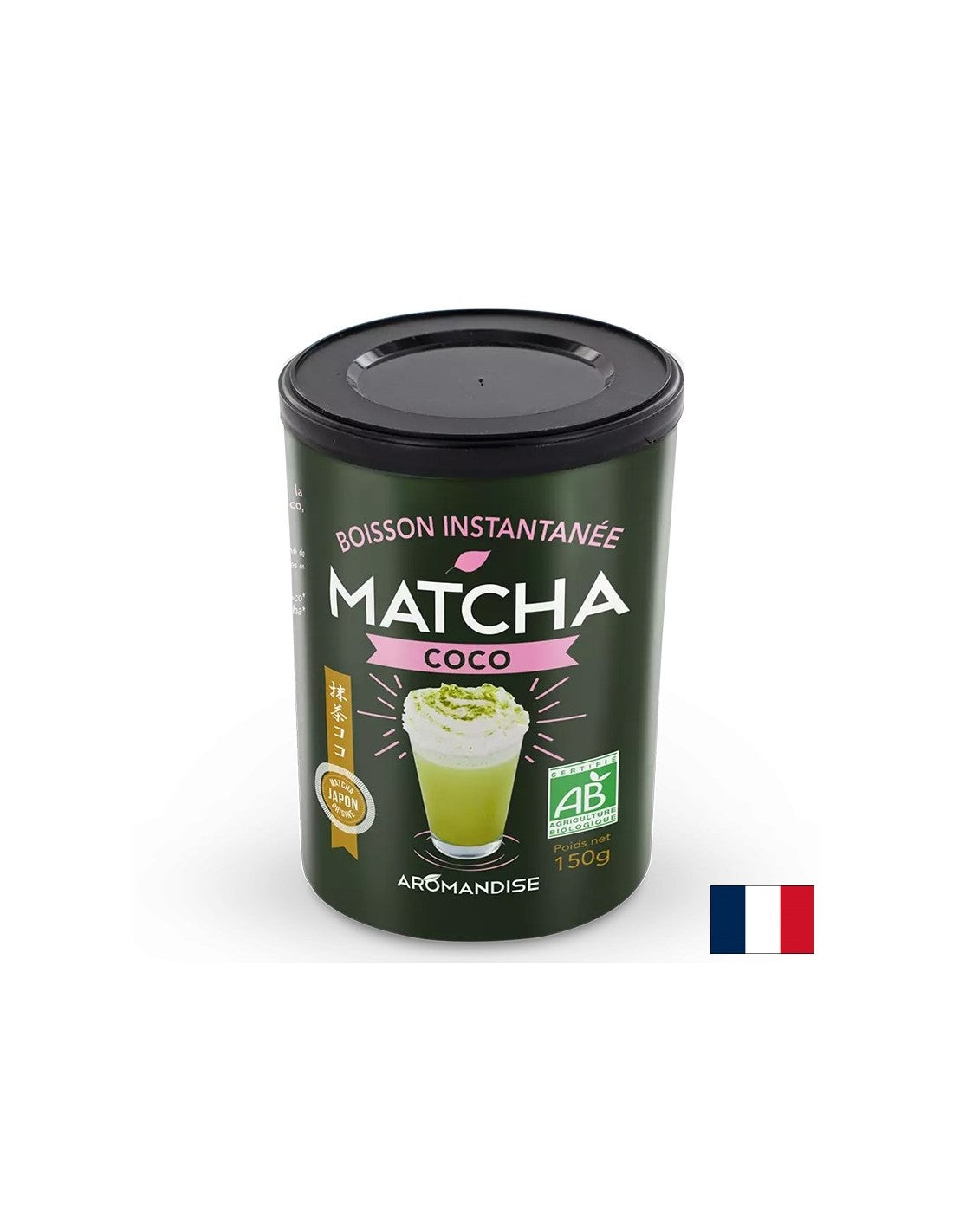 Matcha e latte di cocco - bevanda tonica, 150 g, polvere