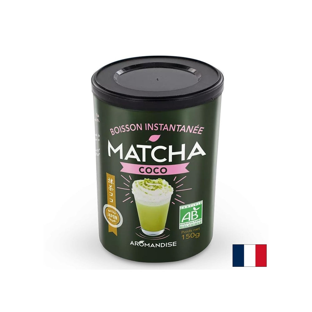 Matcha e latte di cocco - bevanda tonica, 150 g, polvere