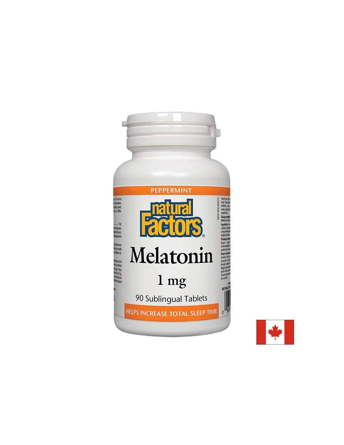 Melatonina 1 mg x 90 compresse sublinguali <tc>Natural Factors</tc>
