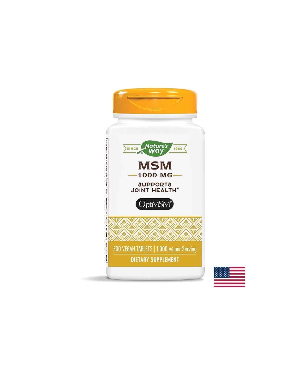 MSM 1000 mg - 200 Tablets - Nutra Best Europe