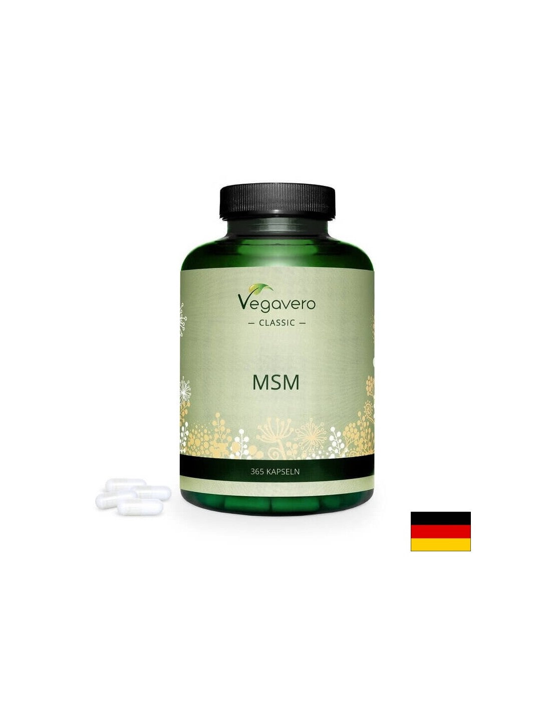 MSM/Metilsulfonilmetano, 365 capsule, 100% vegano <tc>Vegavero</tc>