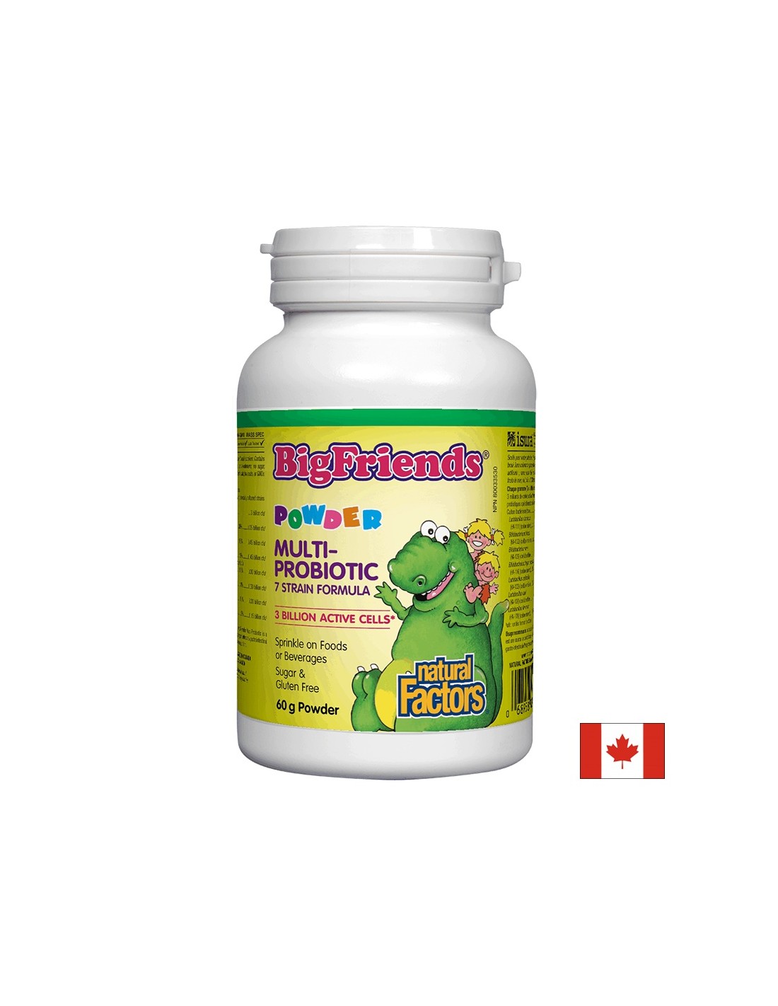Polvere multiprobiotica Big Friends® | 3 miliardi di cellule attive, 7 ceppi - 60 grammi