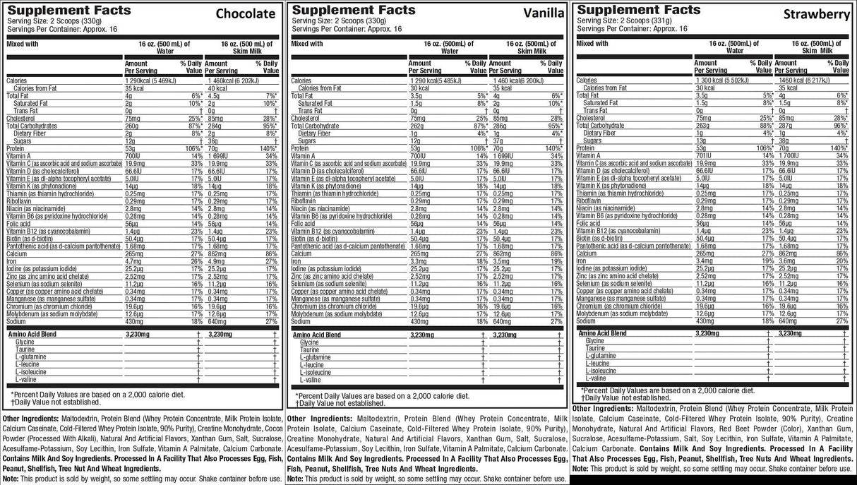 100% Premium Mass Gainer - 5454 grammi