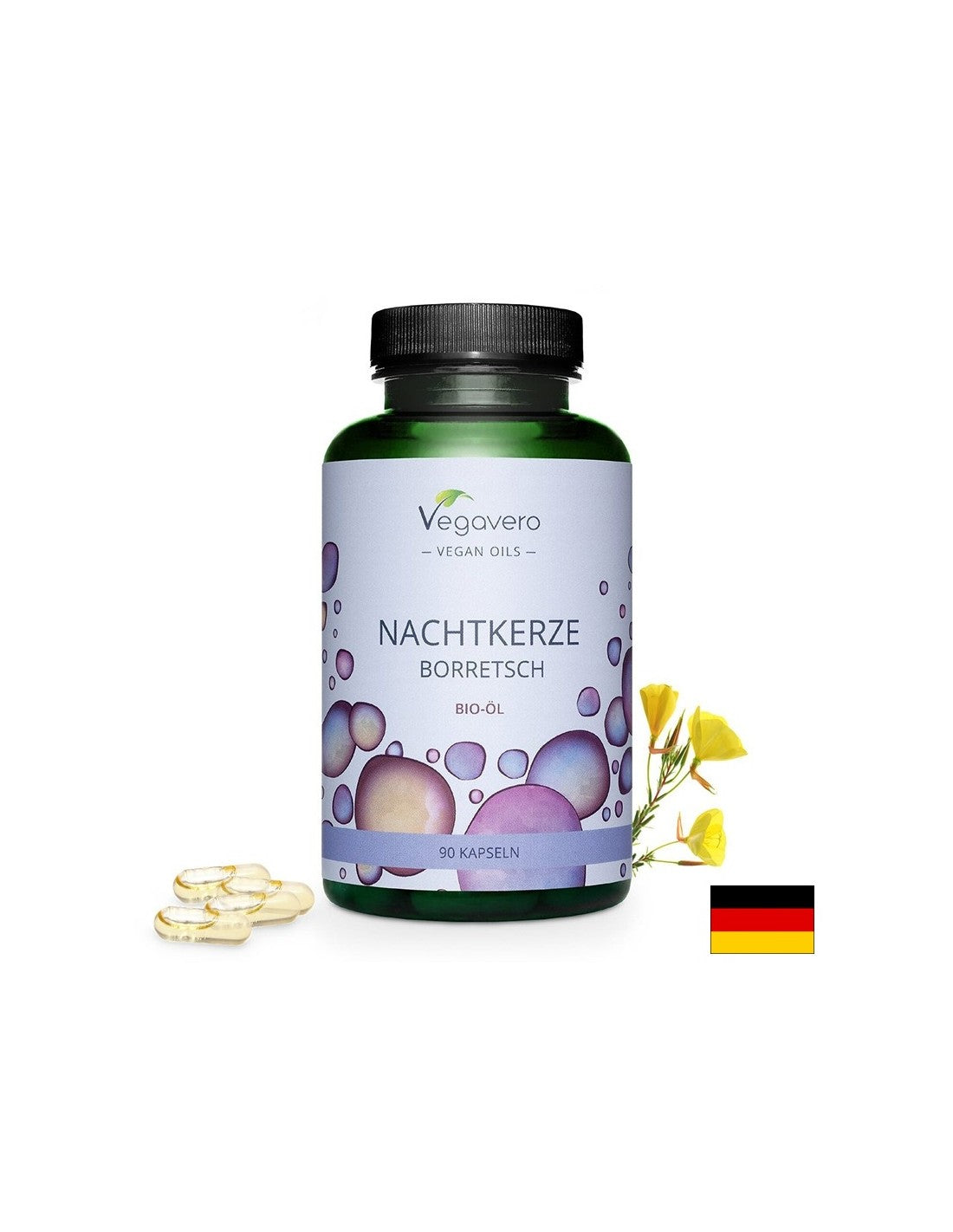 Olio di primrose e borragine da sera pressati a freddo, 90 capsule